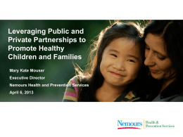 An Introduction to Nemours Health and Prevention Services