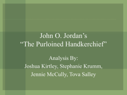 John O. Jordan’s “The Purloined Handkerchief”