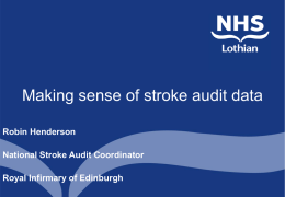 Stroke Care Audit - an update September 2004
