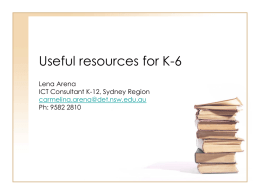 Useful resources for K-6