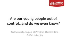 Are our young people out of control…and do we even know?