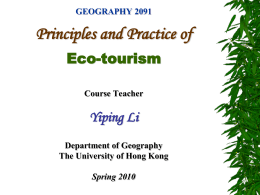 GEOG 2026 Principles and Practice of Eco