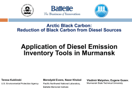 Initiative to Reduce Black Carbon from Diesel Sources in