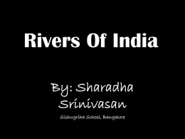 Indian Rivers - Outline
