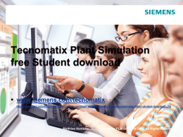 Tecnomatix Plant Simulation free Student