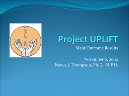 Project UPLIFT - Rollins School of Public Health | Rollins