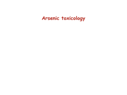 Arsenic - USU Graduate Toxicology Program Homepage