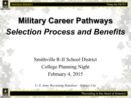 Military Career Pathways - SMITHVILLE School District