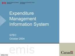 Expenditure Management Information System