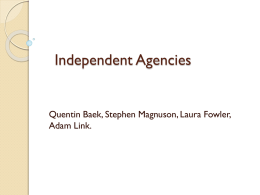 Independent Agencies