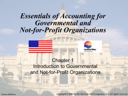 Essentials of Accounting for Governmental and Not