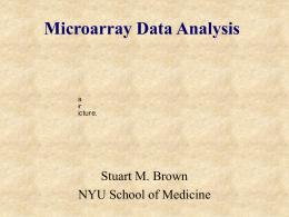 Microarray Data Analysis - National Sun Yat