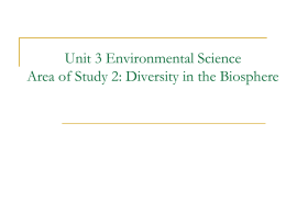 Unit 3 Environmental Science: Energy