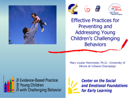 Center for Evidence-Based Practice: Young Children with