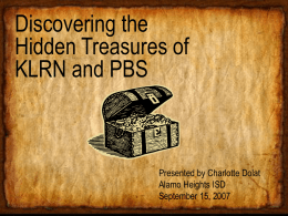 Discovering the Hidden Treasures of KLRN and PBS