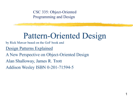 Pattern Oriented Design: Design Patterns Explained