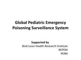 Global Pediatric Emergency Poisoning Surveillance System