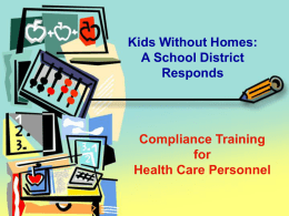 Kids Without Homes: Module for Health Care staff