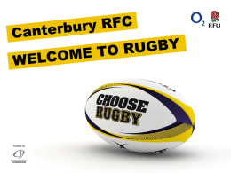 WRITE DOCUMENT - Canterbury Rugby Football Club - CRFC