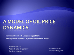 A Model of Oil Price Dynamics