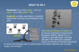 What is Oil? - Botaş International Limited