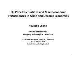 Oil Price Fluctuations and Macroeconomic Performances in