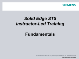 ST3 Misc - GTAC: Siemens PLM Software