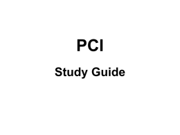 PCI Study Guide - Asis International Inc