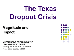 The Texas Dropout Crisis