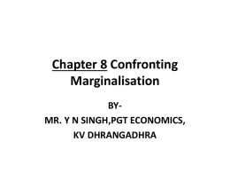 Chapter 8 Confronting Marginalisation