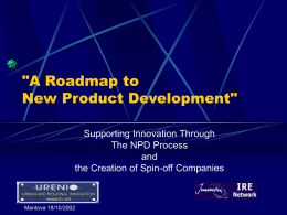 Supporting Innovation through NPD Process and the creation