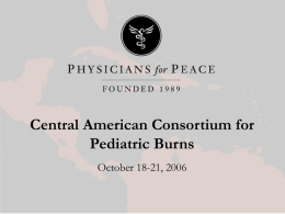 Central American Consortium for Pediatric Burns