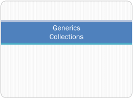 Generics Collections