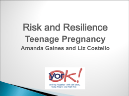 Teenage Pregnancy Strategy Consultation Event