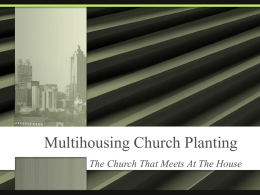 Multihousing Church Planting