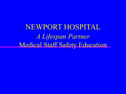Safety - Newport Hospital