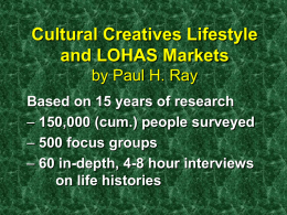 Who are the Cultural Creatives?