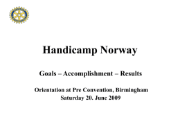 Handicamp Norway