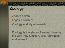 Zoology - University of North Texas