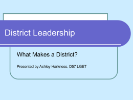 District Leadership - Toastmasters District 57 — WHERE