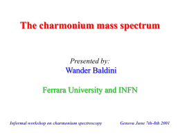 The charmonium mass spectrum