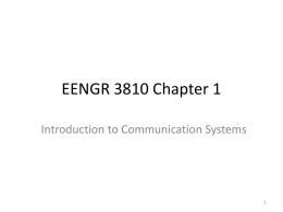 EENGR 3810 Chapter 1 - UNT College of Engineering