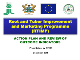 Root and Tuber Improvement and Marketing Programme (RTIMP)