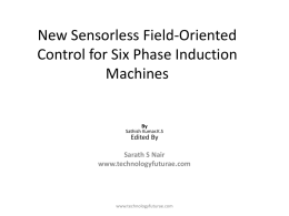 New Sensorless Field-Oriented Control for Six Phase