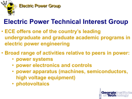research in power electronics and electric machines