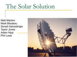 The Solar Solution - California Polytechnic State University
