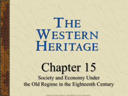 The Old Regime - AP European History
