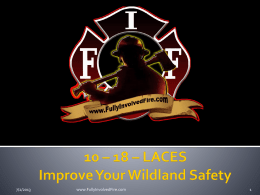 10 – 18 – LACESImprove Your Wildland Safety