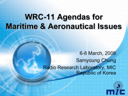 Preparation of WRC-07 agenda 1.4 by ITU