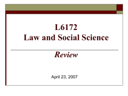 L6172 - Law and Social Science Review